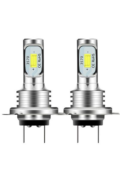 divendi-ro Set of 2 car LED bulbs H7 3570 7000LM 2 x SMD, 7000Lm, 6000K, power 80W, white light