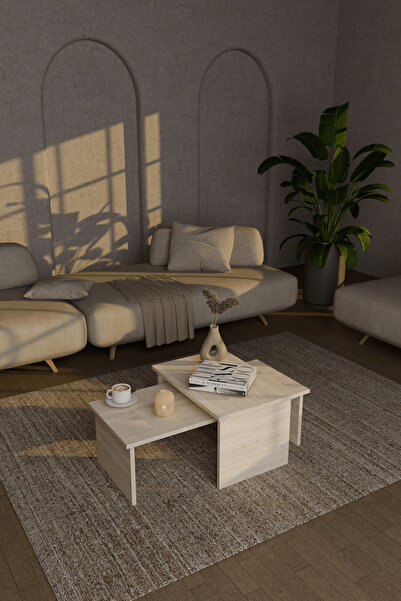 webotto 8 Helsinki 2'li Orta Sehpa Modern Yeni Nesil Zigon Olabilen Orta Sehp...