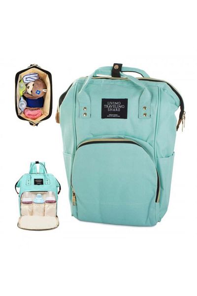 RCB Organizer Backpack for Parents, Green, 39x24x19cm