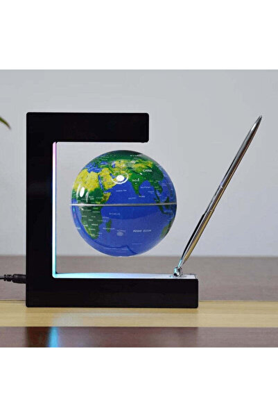 divendi-ro Lampă glob LED Earth Globe cu suport și stilou incluse, negru/alba...
