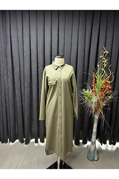 Zühre Gömlek Yaka Pul Detaylı Vizon Giy Çık GÇ-0254