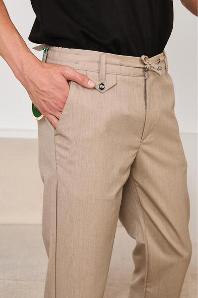 HA-KA GİYİM Men's New Season Jogger Pants Regular Fit Jogger Pants with Flap Button Detail