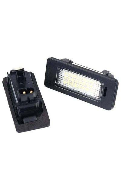 divendi-ro Set de 2 becuri LED pentru numărul de înmatriculare auto, fără erori de bec ars, compatibil BMW, lumină alb rece