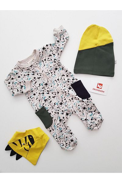 ilkimbebe Zebra 3 Piece Baby Romper