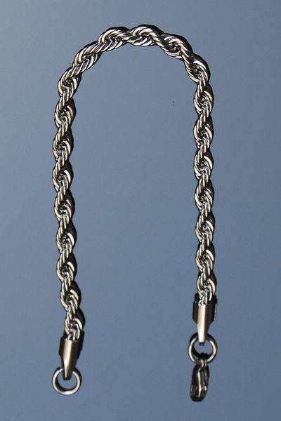 Rua Jewelry Steel Twist Rope Bracelet 5mm Silver Color |   No Tarnish, Unisex, 2 Years Warranty