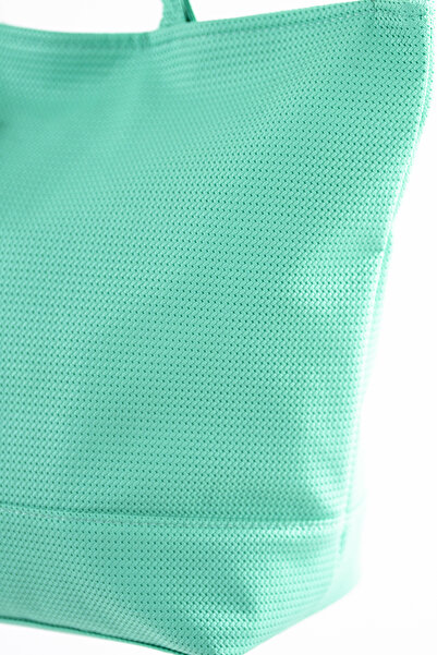 REMSA Τσάντα παραλίας με μαλακή δερμάτινη υφή 5555 Mint