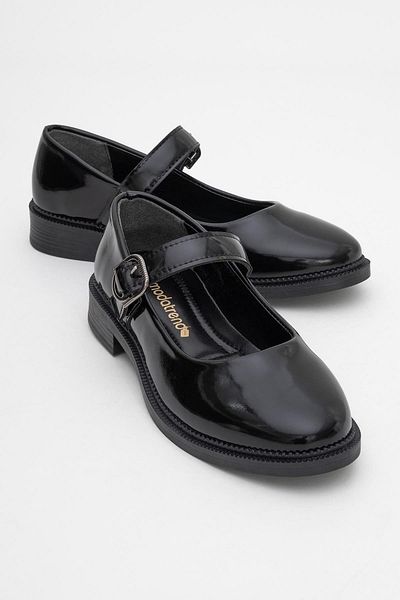 CCWAY AYAKKABI Women's Casual Shoes BLACK Patent Leather