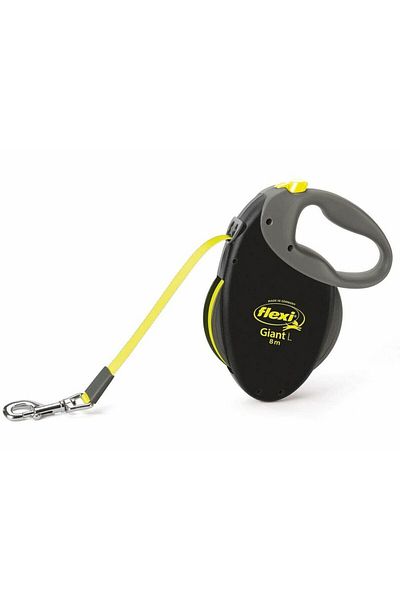 Hayrer Lesă extensibilă câini, Flexi, model L, galben/negru