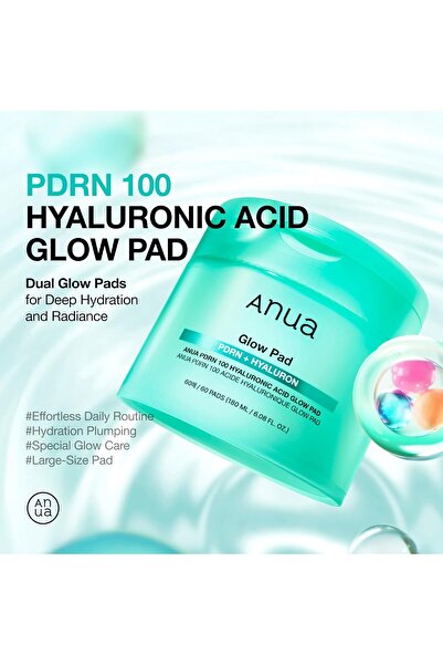 ANUA ANUA-PDRN 100 HYALURONIC ACID GLOW PAD 180ml