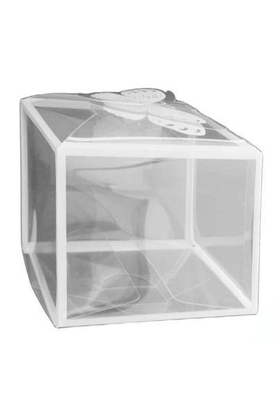 OEM Set 12 Transparent Acetofan Gift Boxes with Butterfly, 5x5x5 cm