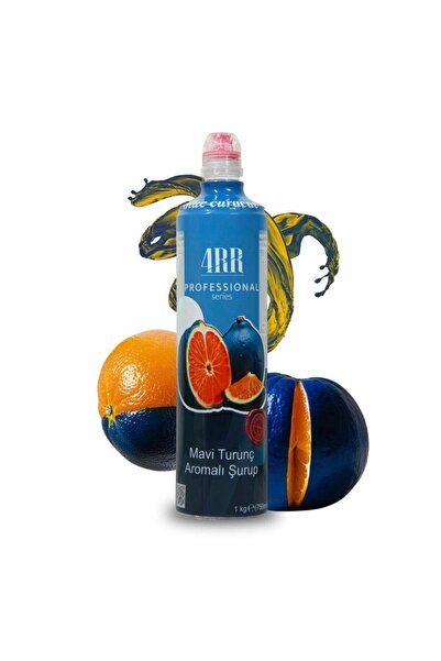4RR Mavi Turunç Aromalı Şurubu 750 ml – Tropikal İçecek & Kokteyl Bazı