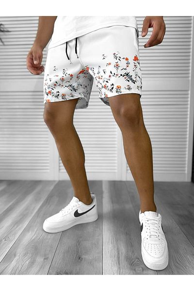 dehaine Men's Beach Pants, Printed, Blue, 12726