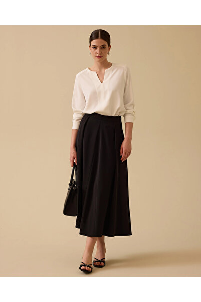 SEÇİL Pile Detaylı Cepli Etek