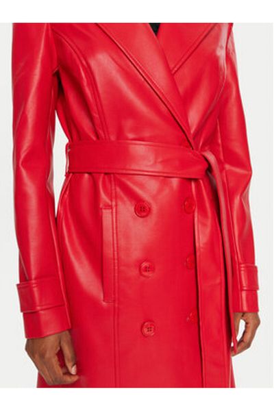 Bardot Womens Trench Coat 59736JB Red