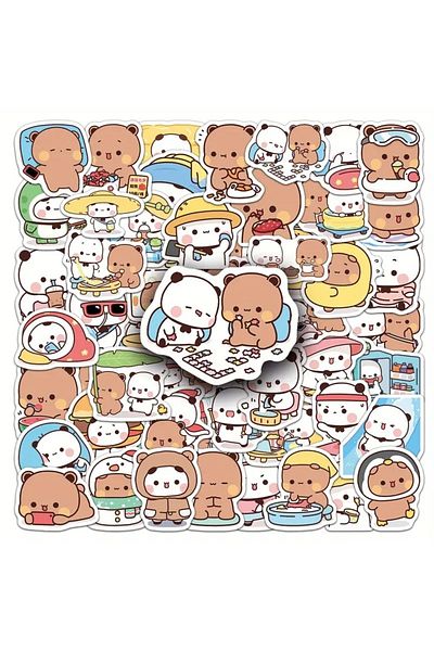 MS Major Selection Dudu and Bubu Sticker Set with K50 Laptop Notebook Tablet Sticker Set