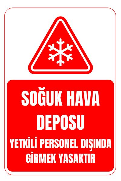 Girl Power 35X50 Cold Storage Authorized Outside Forbidden Foil Printing Warning Sign on 3mm Dekota