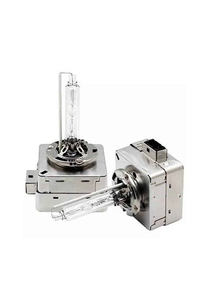 divendi-ro Set of 2 xenon D3S 35W xenon bulbs, cool white light, 6000K, 3200LM, metal flange