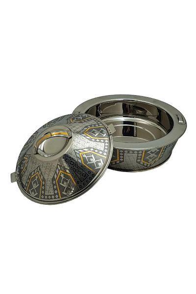 rexa 3L Embossed Stainless Steel Food Container – Durable & Stylish Storage for Hot & Cold Food