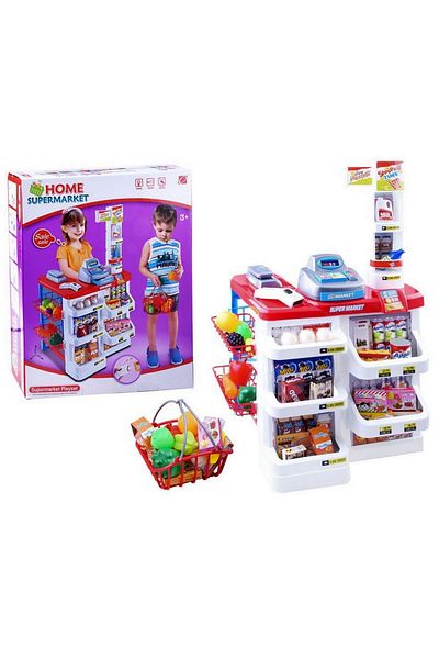 ideal STORE Children's play supermarket idealSTORE HOME SHOP, Height 82 cm, Includes shopping cart, supermarket