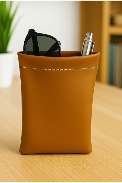 UPEKA Organizator de birou din piele artificială premium Suport stilou Cutie ...