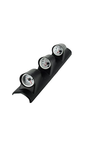 ideal STORE Suport stalp idealSTORE cu 3 ceasuri tuning, Lumina RGB , Dimensiune 44 x 9.5cm, Indica Voltaj, temp