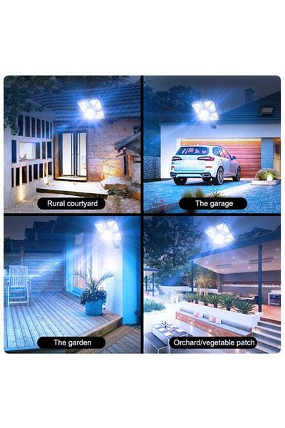 divendi-ro Solar lamp YT-220 226 COB with motion sensor, square, for outdoor use