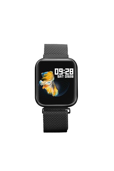 ideal STORE Smartwatch with Fitness Bracelet function idealStore P80 Black, with blood pressure monitoring function