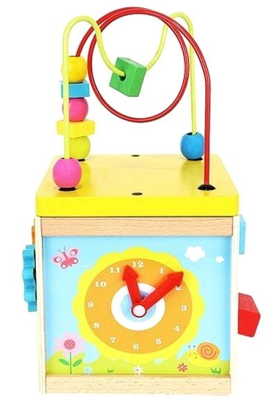ideal STORE idealSTORE educational wooden cube, Equipped with various activities that train logical thinking, Develop