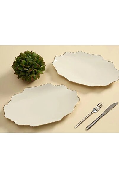 Porland Tide Gold Gilded Boat Plate 23cm