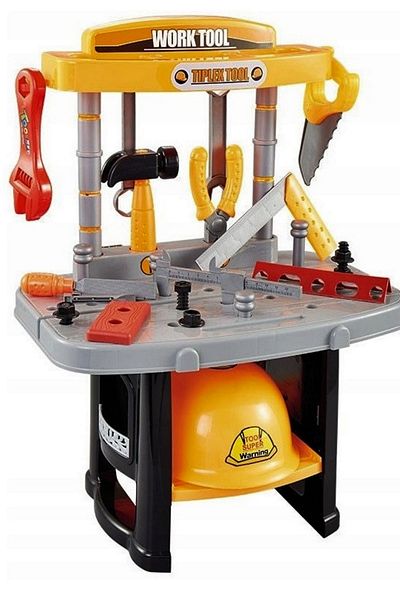 ideal STORE Interactive workbench with helmet idealSTORE Junior Tool Set, Dimensions 47 x 37 x 24 cm, Includes 25