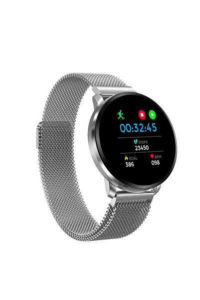 ideal STORE Ceas SmartWatch cu functie de Bratara Fitness idealStore 68CF, Bratara Metalica Magnetica, Functii m