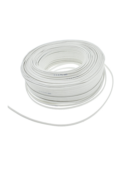 OEM Rola 100 M Cablu Pentru Difuzor, Bifilar, 2 X 0.75mmp, Alb