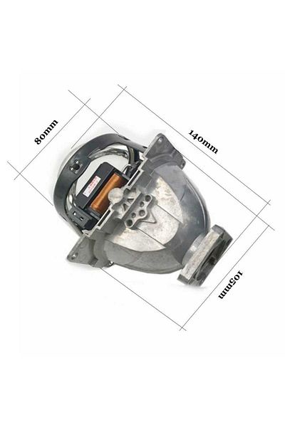 ideal STORE idealSTORE bi-xenon headlight magnifier 3" inch with D2S Size 3 inch, Length 14 cm
