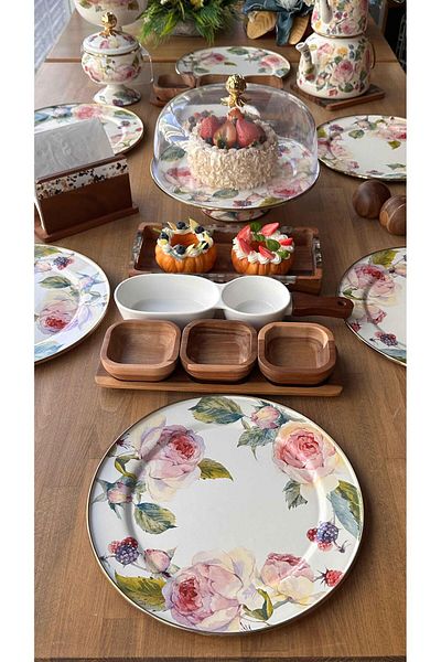 ROSSEV Breakfast Set Rose 29 Pieces for 6 People