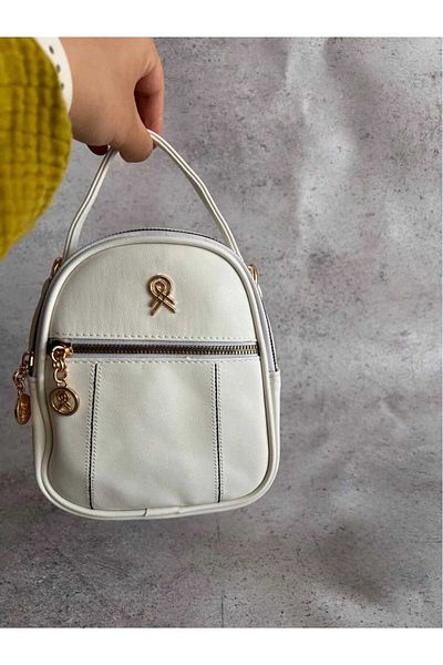 AlphaClub Bag Multi-Compartment Small Size Soft Leather Women's Shoulder Bag