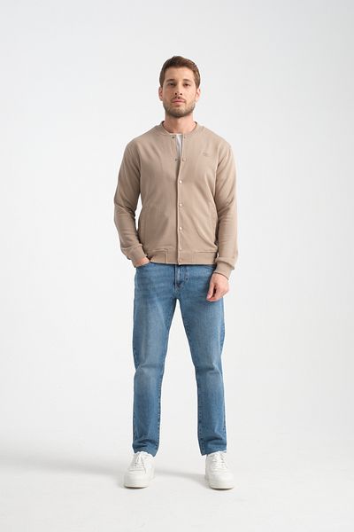 Shooter Sportswear Ανδρικό φούτερ με κουμπιά Mink Standard Fit