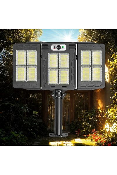 NEXTLY Lampa solara NEXTLY, brate reglabile, 648 leduri, lumina alb rece, negru, W785-4
