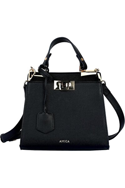 AMICA Small Zoe Crossbody Leather Handbag with Detachable Strap, Handbag for ...