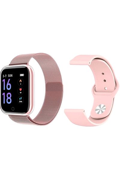 ideal STORE Smartwatch and Fitness Bracelet idealPRO Max8.0 Pink with blood pressure monitoring function