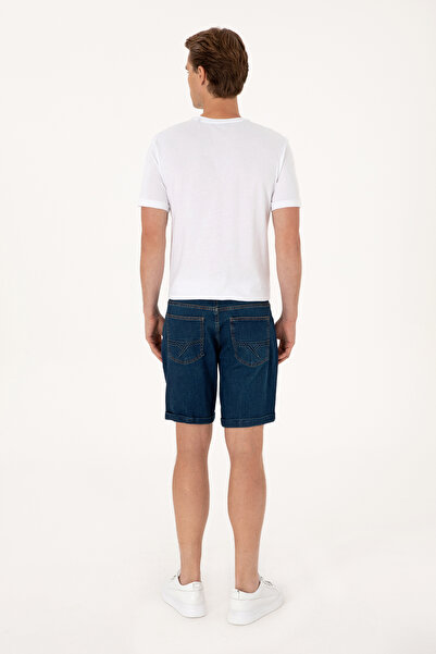 U.S. Polo Assn. Erkek Yeşil Jean Şort 50306058-DN0030
