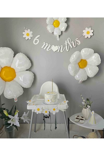 Partifabrik Half Age Themed Daisy Set 6 Months 6 Pieces