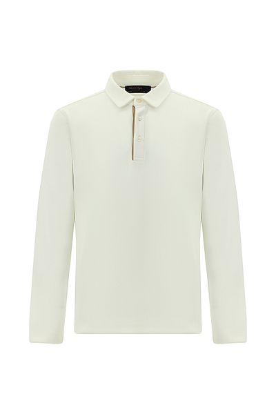 Kiğılı Polo Neck Regular Fit Patterned Sweatshirt