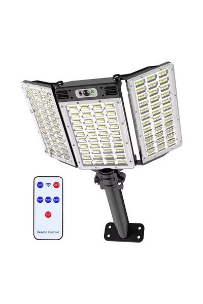 NEXTLY Lampa solara stradala de exterior cu telecomanda NEXTLY, ajustabila, ABS, W787-2, negru