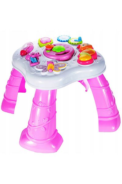 IDL INTERACTIVE Activity Center Buclucasa Table, Equipped with Various Educational Elements, Sounds