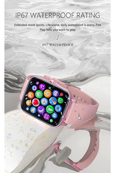 ideal STORE Ceas SmartWatch Y20 SquareStyle idealStore, Waterproof, Ecran Tactil HD, 1.7 inch, Compatibilitate A