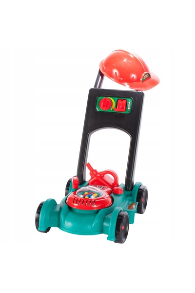 ideal STORE Masina de tuns gazon idealStore Korsica Green pentru copii, cu mo...