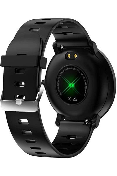 ideal STORE Ceas SmartWatch si Bratara Fitness Full Screen 68, Bratara Silicon, Monitorizare ritm cardiac, Monit
