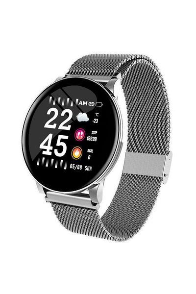 ideal STORE Ceas SmartWatch si Bratara Fitness SMART COLLECTION, Display 1.3 inch, Monitorizare pasi si distanta