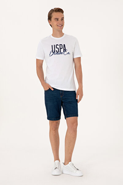 U.S. Polo Assn. Erkek Yeşil Jean Şort 50306058-DN0030