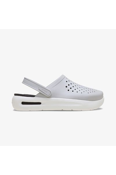 Crocs Άνετες γκρι παντόφλες καθημερινής χρήσης με λογότυπο μάρκας Unisex 209964 -1FT